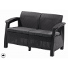Zahradní nábytek Keter Corfu love seat dvousedačka grafitová Zahradní nábytek Keter Corfu love seat dvousedačka grafitová