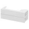 Ravak Lite Skříňka pod umyvadlo 120x45 cm s bočními poličkami, pravá - bílá lesk X000001891 Ravak Lite Skříňka pod umyvadlo 120x45 cm s bočními poličkami, pravá - bílá lesk X000001891