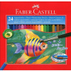 Faber-Castell Akvarelové pastelky 24ks + štětec Faber-Castell Akvarelové pastelky 24ks + štětec
