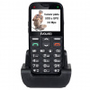 EVOLVE EVOLVEO EasyPhone XG, mobilní telefon pro seniory s nabíjecím stojánkem (černá barva) PR1-EP-650-XGB