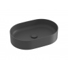 Ravak Umyvadlo na desku Ceramic Slim 55x37 cm antracit bez přepadu XJX03155000 Ravak Umyvadlo na desku Ceramic Slim 55x37 cm antracit bez přepadu XJX03155000