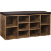 Skrinka na topánky so sedadlom Songmics 104 x 48 x 30 cm, odtiene hnedej Skrinka na topánky so sedadlom Songmics 104 x 48 x 30 cm, odtiene hnedej