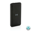 Bezdrôtová powerbanka z RCS recyklovaného plastu, 8000 mAh , Black Farba: Black Bezdrôtová powerbanka z RCS recyklovaného plastu, 8000 mAh , Black Farba: Black