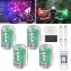 Bezdrôtové LED stroboskopické svetlo S DIAĽKOVÝM OVLÁDAČOM 4 ks PRE BICYKEL DRON Bezdrôtové LED stroboskopické svetlo S DIAĽKOVÝM OVLÁDAČOM 4 ks PRE BICYKEL DRON