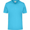 DAIBER JN 736 / Pánske športové tričko s výstrihom do V - turquoise M DAIBER JN 736 / Pánske športové tričko s výstrihom do V - turquoise M