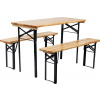 Set pivný DORTMUND Mini3, stôl 117x56x76,5 cm, 2x lavica 117x25x46,5 cm, drevo 27 mm Set pivný DORTMUND Mini3, stôl 117x56x76,5 cm, 2x lavica 117x25x46,5 cm, drevo 27 mm