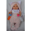 Realistické miminko - holčička Sabinka v overalu bez rukávů od španělské firmy Marina & Pau (R.N. Bath Time Pink- 45 cm - baleno v sáčku) Realistické miminko - holčička Sabinka v overalu bez rukávů od španělské firmy Marina & Pau (R.N. Bath Time Pink- 45 cm - baleno v sáčku)