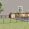 zahrada-XL Koterec pre psov čierny 56 m² oceľ 3082180 zahrada-XL Koterec pre psov čierny 56 m² oceľ 3082180