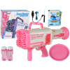 LEAN TOYS Výrobník bublín Elektrická bublinová pištoľ Ružová LEAN TOYS Výrobník bublín Elektrická bublinová pištoľ Ružová