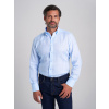 Pánska ľanová košeľa slim fit svetlomodrá 16949 M (39/40) 176/182 cm Pánska ľanová košeľa slim fit svetlomodrá 16949 M (39/40) 176/182 cm