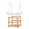 Drevená hojdačka Wooden Baby Swing Outdoor Eichhorn prírodná 140-210 cm dĺžka 30*30 cm sedadlo 20 kg nosnosť od 12 mes Drevená hojdačka Wooden Baby Swing Outdoor Eichhorn prírodná 140-210 cm dĺžka 30*30 cm sedadlo 20 kg nosnosť od 12 mes