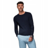 Klasický pánsky sveter s okrúhlym výstrihom, tmavomodrý V9 OM-SWBS-0106 L Klasický pánsky sveter s okrúhlym výstrihom, tmavomodrý V9 OM-SWBS-0106 L