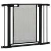 PAWHUT Zábrana pre psov s bránkou 75-103 x 76 cm čierna PAWHUT Zábrana pre psov s bránkou 75-103 x 76 cm čierna