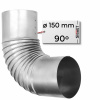KOLENO KÚRENSKE fi 150mm DYMOVÉ KOLENO PRE KRBOVÉ KACHLE KOLENO KÚRENSKE fi 150mm DYMOVÉ KOLENO PRE KRBOVÉ KACHLE