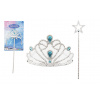 Sada krásy pre princezné plast korunka + palička 34cm na karte Sada krásy pre princezné plast korunka + palička 34cm na karte