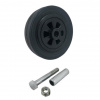 ZABI Gumové koleso 180/20-44 mm, čierna/plast + montážna zostava nerez ZABI Gumové koleso 180/20-44 mm, čierna/plast + montážna zostava nerez