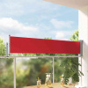 zahrada-XL Zaťahovacia bočná markíza na terasu červená 60x300 cm 48357 zahrada-XL Zaťahovacia bočná markíza na terasu červená 60x300 cm 48357