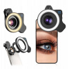 Apexel Kroužkové makro LED světlo pro fotoaparát telefonu 37/52 mm / Apl-fl26 Apexel Kroužkové makro LED světlo pro fotoaparát telefonu 37/52 mm / Apl-fl26