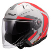 LS2 Helmets LS2 OF603 INFINITY II FOCUS GREY RED-06 - XXL LS2 Helmets LS2 OF603 INFINITY II FOCUS GREY RED-06 - XXL