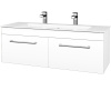 Dreja Umývadlová skrinka ASTON SZZ2 120 - M01 Biela mat / Úchytka T03 / M01 Biela mat Dreja Umývadlová skrinka ASTON SZZ2 120 - M01 Biela mat / Úchytka T03 / M01 Biela mat