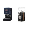 Gaggia Classic E24, blue + Eureka Mignon Specialita, WD black, walnut Gaggia Classic E24, blue + Eureka Mignon Specialita, WD black, walnut