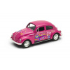 Welly Volkswagen Beetle model 1:34 ružový dúhový Welly Volkswagen Beetle model 1:34 ružový dúhový