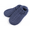 Pánska zimná domáca obuv s protišmykom modrá jeans 1pár Pánska zimná domáca obuv s protišmykom modrá jeans 1pár