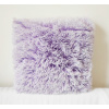 Vankúš - Biely a fialový vankúš 45x45 kožušina chlpatý (Biely a fialový vankúš 45x45 kožušina chlpatý) Vankúš - Biely a fialový vankúš 45x45 kožušina chlpatý (Biely a fialový vankúš 45x45 kožušina chlpatý)