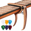 Kovový kapodaster pre akustickú gitaru, ukulele + KOSTKA Kovový kapodaster pre akustickú gitaru, ukulele + KOSTKA