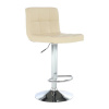 Kondela KANDY NEW BE 0000175172 - Barová stolička, béžová ekokoža/chróm Kondela KANDY NEW BE 0000175172 - Barová stolička, béžová ekokoža/chróm