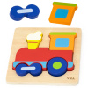 Viga Toys VIGA Montessori vzdelávací drevený puzzle vlak Viga Toys VIGA Montessori vzdelávací drevený puzzle vlak