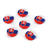 Brošňa / placka vlajka Slovenská republika Ø3,5 cm - viď foto (6 ks) Brošňa / placka vlajka Slovenská republika Ø3,5 cm - viď foto (6 ks)