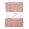 Luxusná bavlnená pletená deka, dečka CUBE, 80 x 100 cm - pudrovo ružová Baby Nellys Luxusná bavlnená pletená deka, dečka CUBE, 80 x 100 cm - pudrovo ružová Baby Nellys