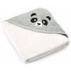 Bavlnená detská osuška s kapucňou Panda - biela Bavlnená detská osuška s kapucňou Panda - biela