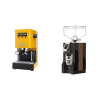 Gaggia Classic E24, yellow + Eureka Mignon Specialita, WD black, walnut Gaggia Classic E24, yellow + Eureka Mignon Specialita, WD black, walnut