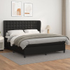 zahrada-XL Boxspring posteľ s matracom čierna 180x200 cm umelá koža 3129045 zahrada-XL Boxspring posteľ s matracom čierna 180x200 cm umelá koža 3129045