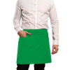 Zástera polovičná s vreckom 80x45 cm , kelly green Zástera polovičná s vreckom 80x45 cm , kelly green