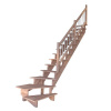 StarWood Schody Lindos bukové ľavé 100cm otvorené drev. nerez. zábradlie StarWood Schody Lindos bukové ľavé 100cm otvorené drev. nerez. zábradlie