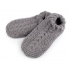 Pánska zimná domáca obuv s protišmykom šedá svetlá 1pár Pánska zimná domáca obuv s protišmykom šedá svetlá 1pár