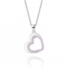 Střibrný náhrdelník srdíčko se zirkony Střibrný náhrdelník srdíčko se zirkony