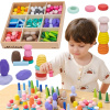 Viga Toys VIGA Vzdelávacie drevené bloky Montesori puzzle Sorter 141el. Viga Toys VIGA Vzdelávacie drevené bloky Montesori puzzle Sorter 141el.