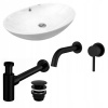 Umývadlo - Umývadlo biele Olga + skryté čierne Lungo + sifón (Umývadlo - Umývadlo biele Olga + skryté čierne Lungo + sifón) Umývadlo - Umývadlo biele Olga + skryté čierne Lungo + sifón (Umývadlo - Umývadlo biele Olga + skryté čierne Lungo + sifón)