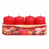 Parafínová vonná sviečka Christmas Time Bartek Candles 4 ks Parafínová vonná sviečka Christmas Time Bartek Candles 4 ks
