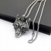 Prívesok samec vlk vlk náhrdelník oceľ (Prívesok samec vlk vlk náhrdelník oceľ)