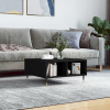 zahrada-XL Konferenčný stolík čierny 60x60x30 cm kompozitné drevo 827029 zahrada-XL Konferenčný stolík čierny 60x60x30 cm kompozitné drevo 827029