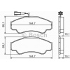 Citroen JUMPER 1/02-06 predné platničky Sada 1,8t /BOSCH/ Citroen JUMPER 1/02-06 predné platničky Sada 1,8t /BOSCH/