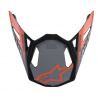 Šilt pre prilby SUPERTECH S-M8 TRIPLE, ALPINESTARS (oranžová/šedá/čierna lesklá) Šilt pre prilby SUPERTECH S-M8 TRIPLE, ALPINESTARS (oranžová/šedá/čierna lesklá)