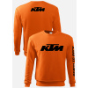 Pánská mikina bez kapuce s motivem KTM oranžová S Pánská mikina bez kapuce s motivem KTM oranžová S