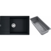Franke Maris žulový drez s odkvapkávacou vložkou 78x50 cm čierna 114.0741.976 Franke Maris žulový drez s odkvapkávacou vložkou 78x50 cm čierna 114.0741.976