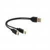 PREMIUMCORD Nabíjecí kabel USB 2.0, 2xUSB-C na USB, 15cm, černá ku2y04 PREMIUMCORD Nabíjecí kabel USB 2.0, 2xUSB-C na USB, 15cm, černá ku2y04